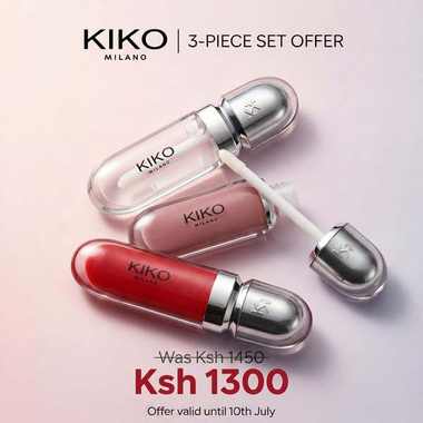 KIKO Milano 3-Piece Lip Set (Lip Oil, Gloss, Tint)