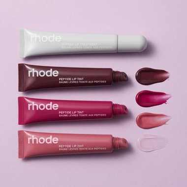 Rhode Peptide Lip Treatment and Tint shade reference